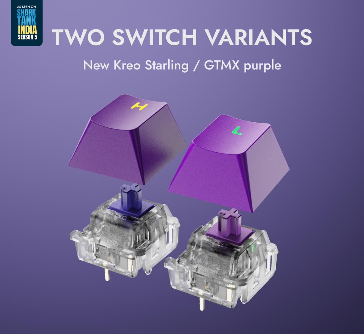 Kreo Swarm 75% Wireless Mechanical Keyboard with Pass-Through Keycaps, Advanced Web Software, Pre-lubed Switches, 5-pin Hot Swap PCB, 5 Layers Sound Absorption and Software Support - Image 7