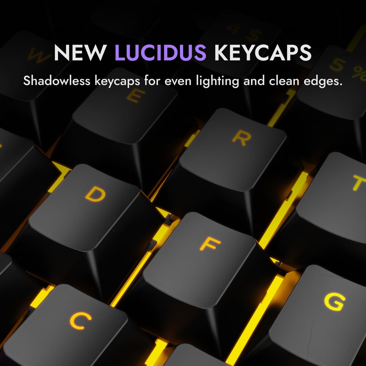 Kreo Swarm 75% Wireless Mechanical Keyboard with Pass-Through Keycaps, Advanced Web Software, Pre-lubed Switches, 5-pin Hot Swap PCB, 5 Layers Sound Absorption and Software Support - Image 2