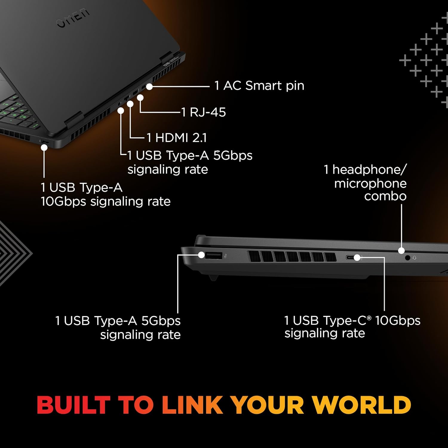HP Omen 16, Intel Core Ultra 7 255H, 8GB RTX 5050, 24GB DDR5(Upgradeable) 1TB SSD, 2K IPS 165Hz 400 nits, 3ms RT, 16''/40.6cm, Win11, Office24, Black, 2.4kg, am0240tx, Xbox Gamepas* RGB Gaming Laptop - Image 4
