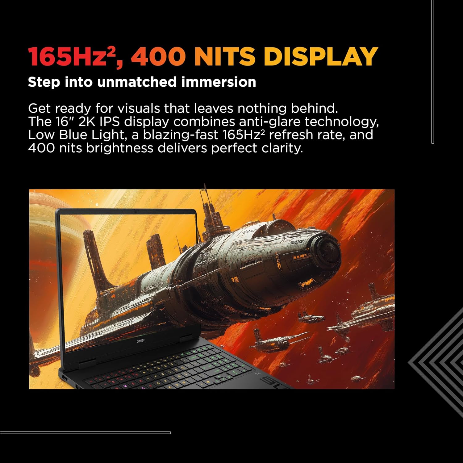 HP Omen 16, Intel Core Ultra 7 255H, 8GB RTX 5050, 24GB DDR5(Upgradeable) 1TB SSD, 2K IPS 165Hz 400 nits, 3ms RT, 16''/40.6cm, Win11, Office24, Black, 2.4kg, am0240tx, Xbox Gamepas* RGB Gaming Laptop - Image 5