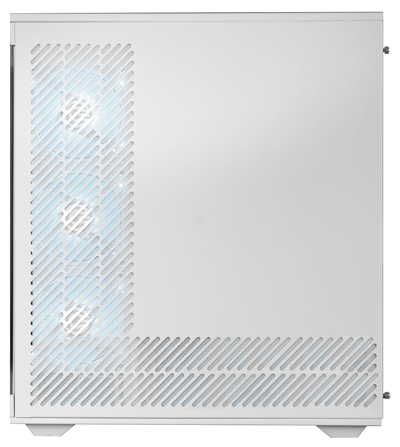 Circle Thrillux Mid-Tower Gaming Cabinet - White| Supports ATX, M-ATX, ITX | Reverse Connector Motherboard Compatible | 3X Side, 3X Bottom, 1X Rear 120MM ARGB Fans with Infinity Mirror - Image 4